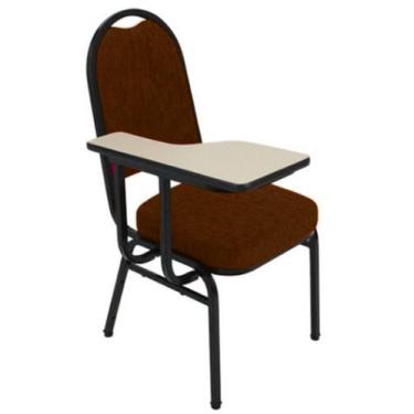 Imagem de Cadeira Universitária para Auditório Linha Hotel Marrom - Design Offic