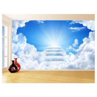 Imagem de Papel De Parede 3D Religioso Escada Paraíso Céu 3,5M Rl72 - Você Decor