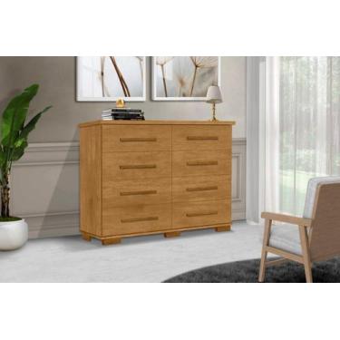 Imagem de Cômoda OME 8 Gavetas Com Corrediças Telescópicas Tampo de 25mm e Puxad