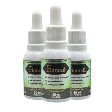 Imagem de Floraxil - Suplemento Alimentar Líquido - Kit com 3 Frascos de 30ml - 