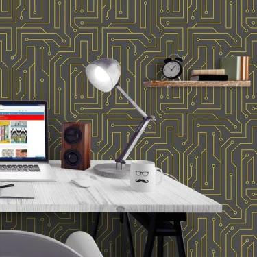 Imagem de Papel De Parede - 0,58 X 3,00M Circuito Elétrico - Leguts Adesivos