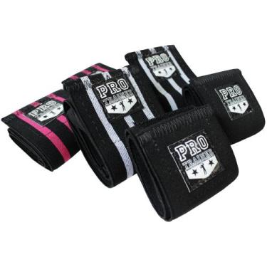 Imagem de Kit 10 Munhequeiras Elástica Musculação Cross Pulso Lesões - PRO TRAIN