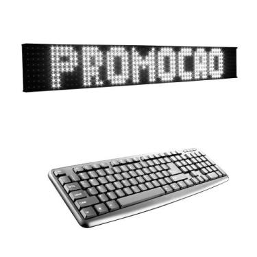 Imagem de Painel de LED, Letreiro Mensagens Climatizar 8L64C Branco