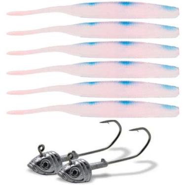 Imagem de Isca Soft Bait Maruri W182 6 Unid + 2 Anzol Jig Head, W182 cor 09