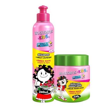 Imagem de Kit Infantil Cabelo cacheado Kids 1 Shampoo 240ml 1 Máscara 240g - BIO