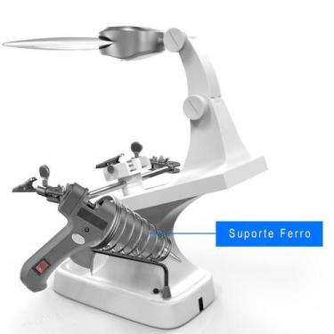 Imagem de Lupa Aumento Mesa Bancada Eletrônica Led Duplo Gt317-W - Lorben, Branc