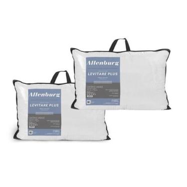Imagem de Kit 2 Travessseiros Extra Macio Levitare Plus Altenburg 50cm x 70cm Pe