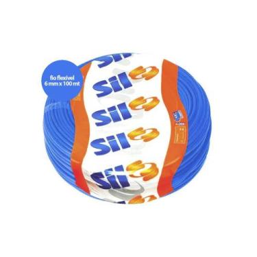 Imagem de Fio Cabo Flexível 100 metros 750V 6 mm Azul Sil - SIL FIOS e CABOS ELÉ