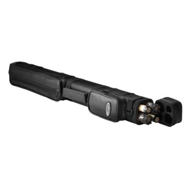 Imagem de Casemaster by GLD Products Estojo rígido clássico para tacos de bilhar/piscina Q-Vault, comporta 2 tacos completos de 2 peças (2 bumbum/2 eixos), preto