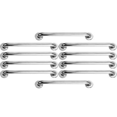 Imagem de Barra Alça Apoio 50cm Kit 10 Uni Suporte Anti Queda Idoso Gestante Cad