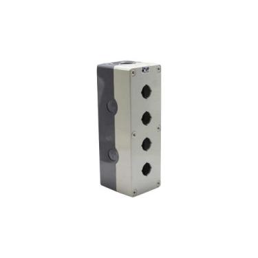 Imagem de Caixa Para Botão 22MM 4 Furos Branca Alta - UP Electronic