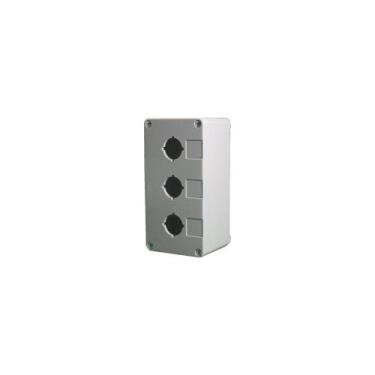 Imagem de Caixa Easy Para Botão 22MM 3 Furos Cinza - UP Electronic
