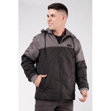 Imagem de Jaqueta Dupla face Tookas Recorte e Metalasse, M, Preto