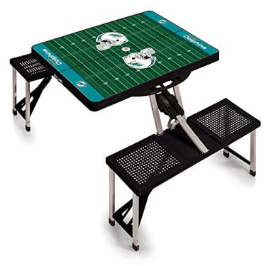 Imagem de Mesa de piquenique portátil Black Miami Dolphins Field