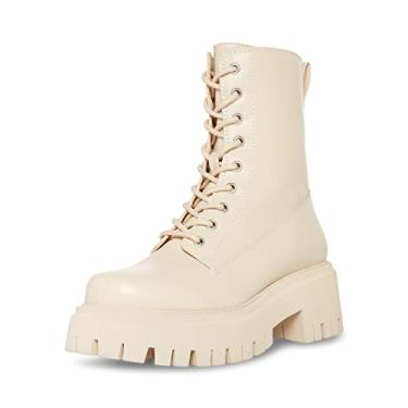 Imagem de Madden Girl Bota feminina Kknight Combat, PU amêndoa, 10