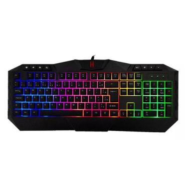 Imagem de Teclado Gamer Semi-mecânico Led Rgb Gt-t5 Usb Pc Ps4 Xbox - IMPORTADO