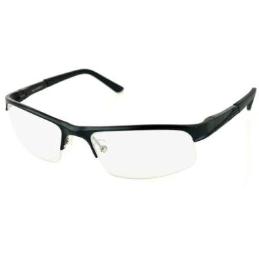 Imagem de Armação Óculos De Grau Masculino Metal Esportivo 200 Preto - Isabela D