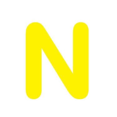 Imagem de Letras em EVA Alfabeto Amarelo - 14cm - Extra Festas, N