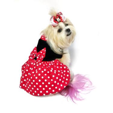 Imagem de Vestido minie roupa pet roupa de cachorro e gato fantasia - SEM, 5
