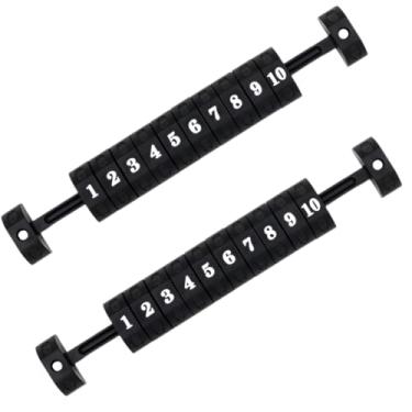 Imagem de Quweiz 2 peças de contador de futebol de mesa, contador de gol de pontuação, contador de pontuação de 10 números para Air Hockey, Shuffleboard