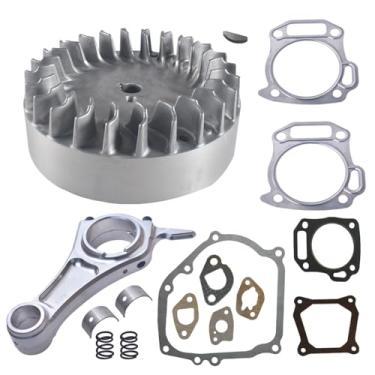 Imagem de Biela de alumínio de 8,5 cm + tarugo 0,020 e volante de 10 krpm com kit de mola de válvula de 11,8 kg para motor Predator 212cc Go Kart Cart