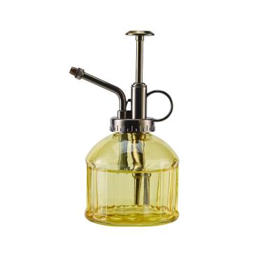 Imagem de Ebristar Frasco pulverizador de vidro para plantas mister, pulverizador de plantas vintage de 16,5 cm de altura, frasco de água suculenta com bomba superior, regador de vidro pequeno para plantas