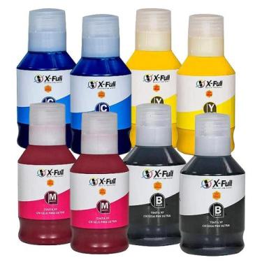 Imagem de Kit 08 Refil de Tintas para Canon GI-16 Para GX6010 - Xfull