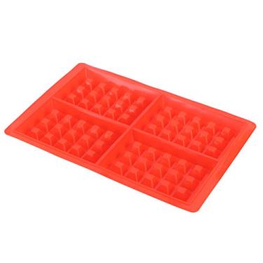 Imagem de Máquina de Waffle, Molde de Waffle de Silicone e Molde de Panqueca 3D Bolo de Silicone Waffle Muffin Molde de Bolo DIY Ferramentas de Cozimento Coração de Amor para Cozinha (4