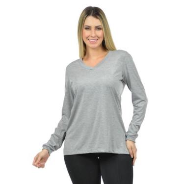 Imagem de Blusa Manga Longa Mullet Fenomenal, Cinza mescla, G
