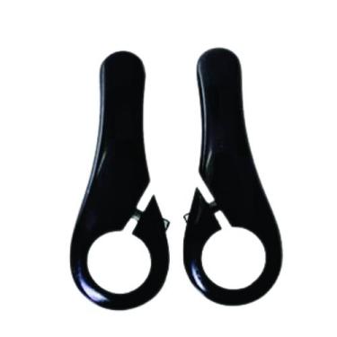 Imagem de Bar End de Alumínio Preto Redstone Chifre Para Guidão Bike