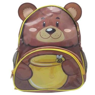 Imagem de Mochila Infantil Clio Pets Urso Marrom CP9023P-MR, Marrom