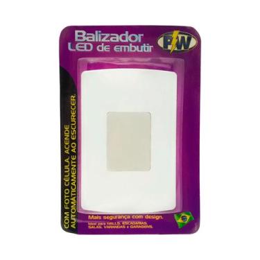 Imagem de Balizador LED de Embutir Bivolt 4x2 Fotocelula - PW