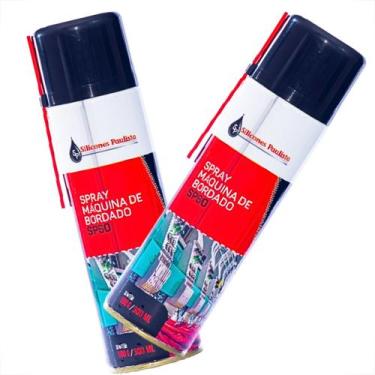 Imagem de Kit 2 Unidades Óleo Em Spray Para Máquina De Bordado SP60 300ml Não Ma