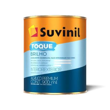 Imagem de Tinta Para Parede 900ml Toque Brilho Semi Brilho Suvinil - Branco Neve