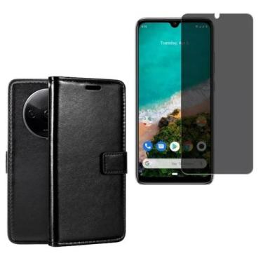 Imagem de Kit Pel. Hidrogel Privativa + Capa Carteira Xiaomi Redmi A3 - DB, Pret