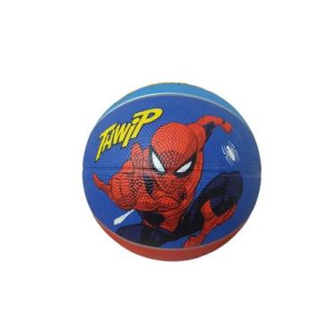 Imagem de Bola basquete marvel o espetacular homem aranha azul /vermelho tam 3