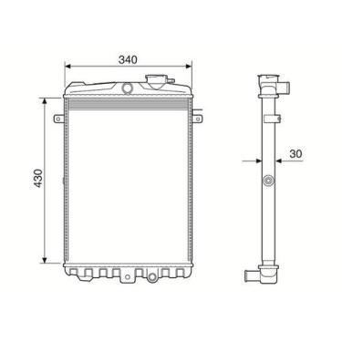 Imagem de Radiador VW Gol Passat Parati até 1986 sem Ar - Visconde