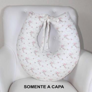 Imagem de Capa de Almofada Amamentação - Laura Baby, Floral Rosa