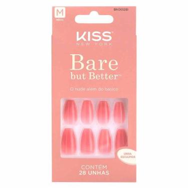 Imagem de Unhas Postiças Sem Cola Bare But Better - Nude Nude - Kiss NY, 1 Un