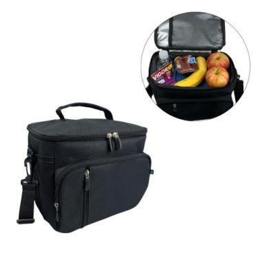 Imagem de Bolsa Térmica Transversal Tiracolo Porta Marmita Fitness Academia Unis