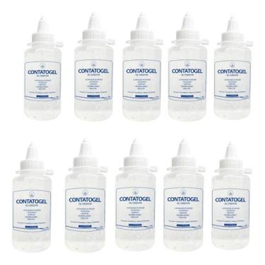 Imagem de Kit 10 - Gel Condutor De Contato Para Fisioterapia Tens Fes Ultrassom 