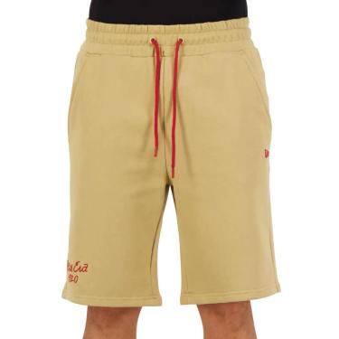 Imagem de Bermuda New Era Masculina Moletom 1920 Classic Cáqui-Masculino