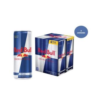 Imagem de Energetico Red Bull 250ml - 4 unidades, Original