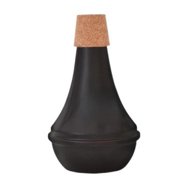 Imagem de Almencla Substituição profissional portátil do mudo da prática do pavio, trompete reto mudo reto para iniciantes do jazz