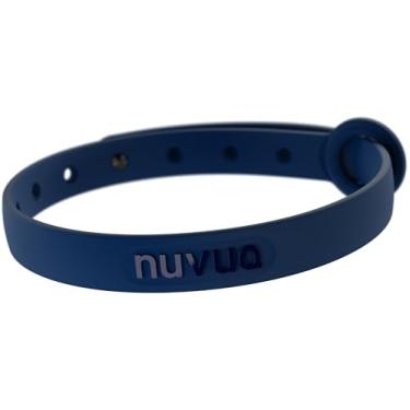 Imagem de Coleira separável para gatos – Coleira macia, fina e leve com fivela de segurança com anel de identificação para gatos ao ar livre e gatinhos de pele sensível da Nuvuq (15 a 25 cm, azul escuro)