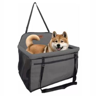Imagem de Cadeira Assento Elevado Transporte Pet Cachorro Gato até 30kg Carro Viagem Segura