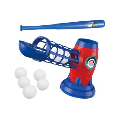 Imagem de kowaku Máquina de arremesso de beisebol infantil, lançador de beisebol para presentes de aniversário de prática com bastão e 5 bolas de beisebol para, Controle Remoto