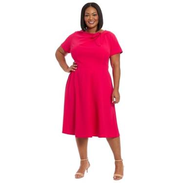 Imagem de London Times Mulheres As Body T7829m, Vermelho rosa, 25 Plus Size