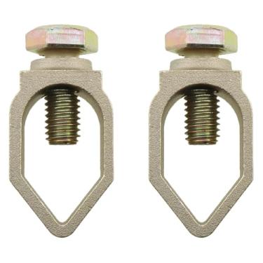 Imagem de Heyous 2 braçadeiras de haste de aterramento de latão de 1,5 mm (5/20.3 cm) acessório de clipe de fio sistema de aterramento elétrico haste de aterramento para tubo e vergalhões