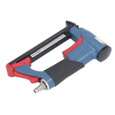 Imagem de Pistolas Pneumáticas de Grampos Com Cabo Antiderrapante, Função de Martelo e Interruptor de Toque de Segurança, Grampeador de Estofados, 140 Pregos para Carpintaria, Marcenaria